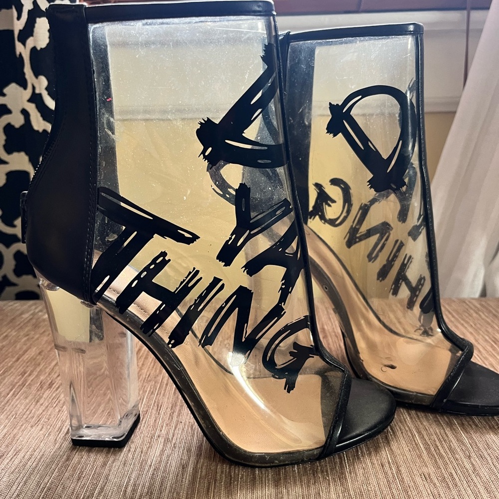SOLD- Clear Booties - Picture 3 of 4